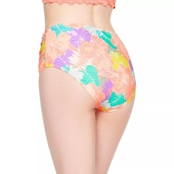 SO High Waisted  & High Neck Hibiscus 2 Pc Swim Bikini Med or Large NEW - Picture 5 of 10